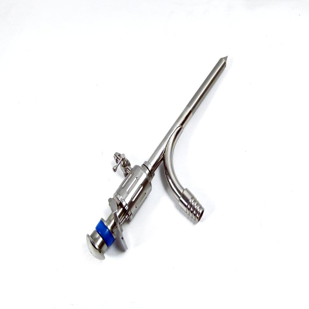 Hydrated Cyst Trocar with suction attachment multifunctional Valve Pyramidal Tip - FA1101HS