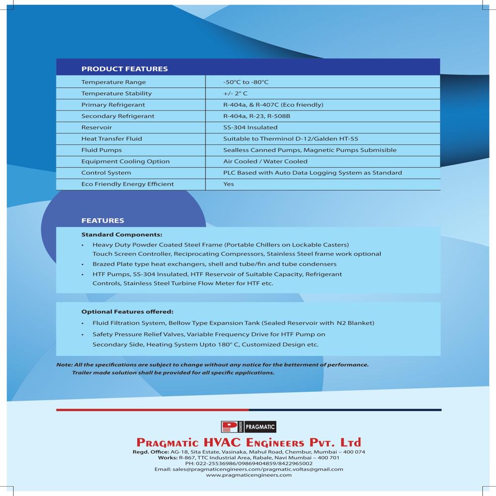Low Temperature Fluid Chillers