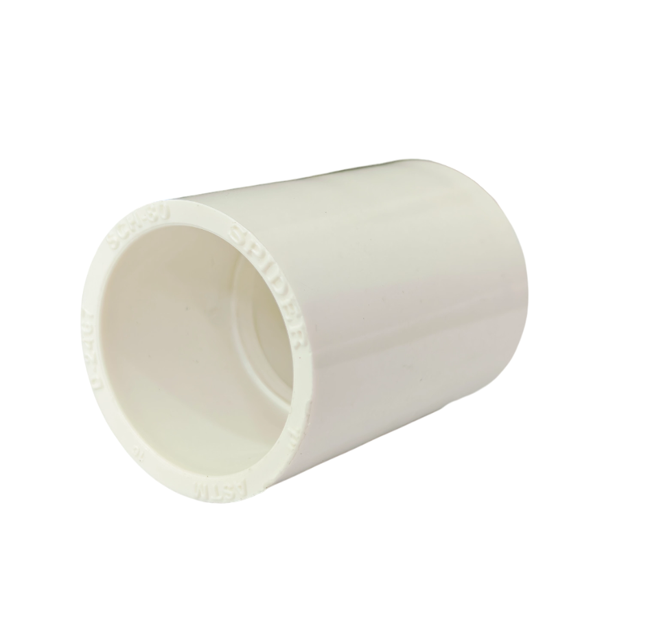 Upvc Plain Coupler - Color: White