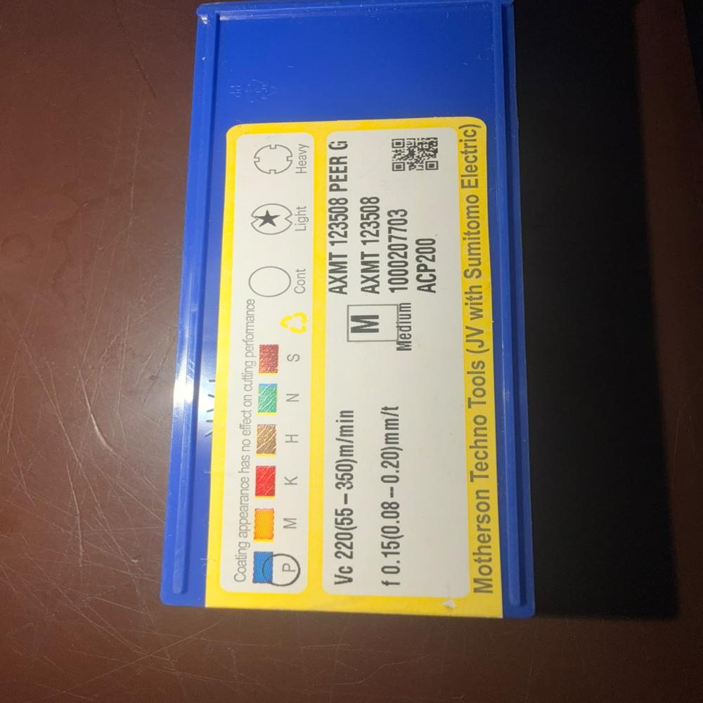 AXMT123508PEER-G ACP200 Carbide Milling Insert
