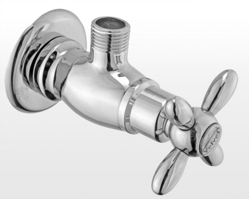 Angle Cock - Stainless Steel, Oval Shape | Ideal Connection for Bathroom Fixtures