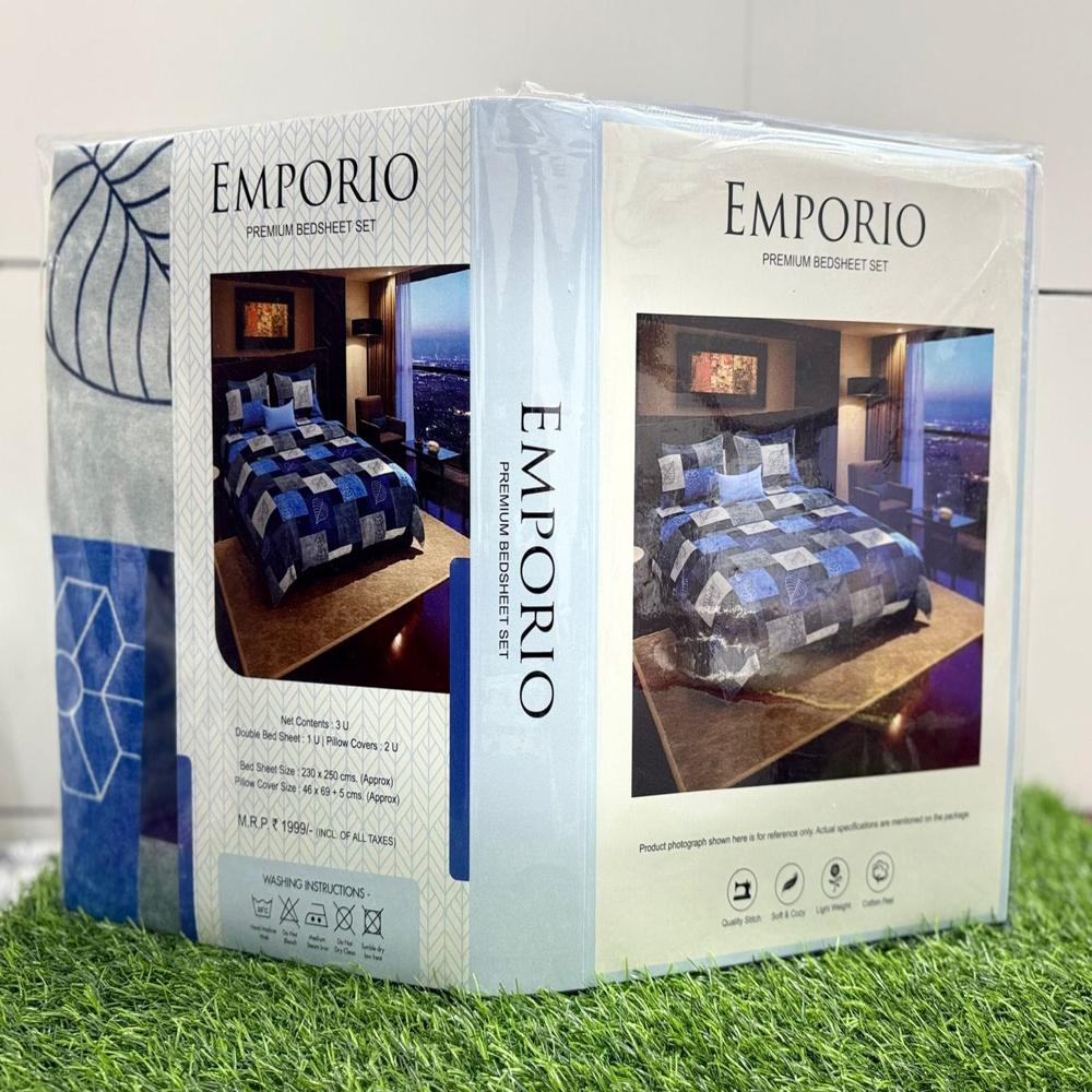 Emporio Bookfold Bedsheet - Color: Mixed Colour