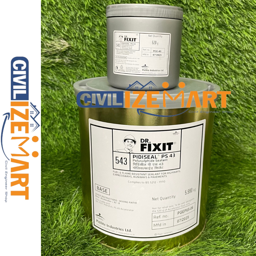 Dr Fixit Pidiseal Ps 43 (6.5 Kg) Waterproof Coating - Application: Roofs