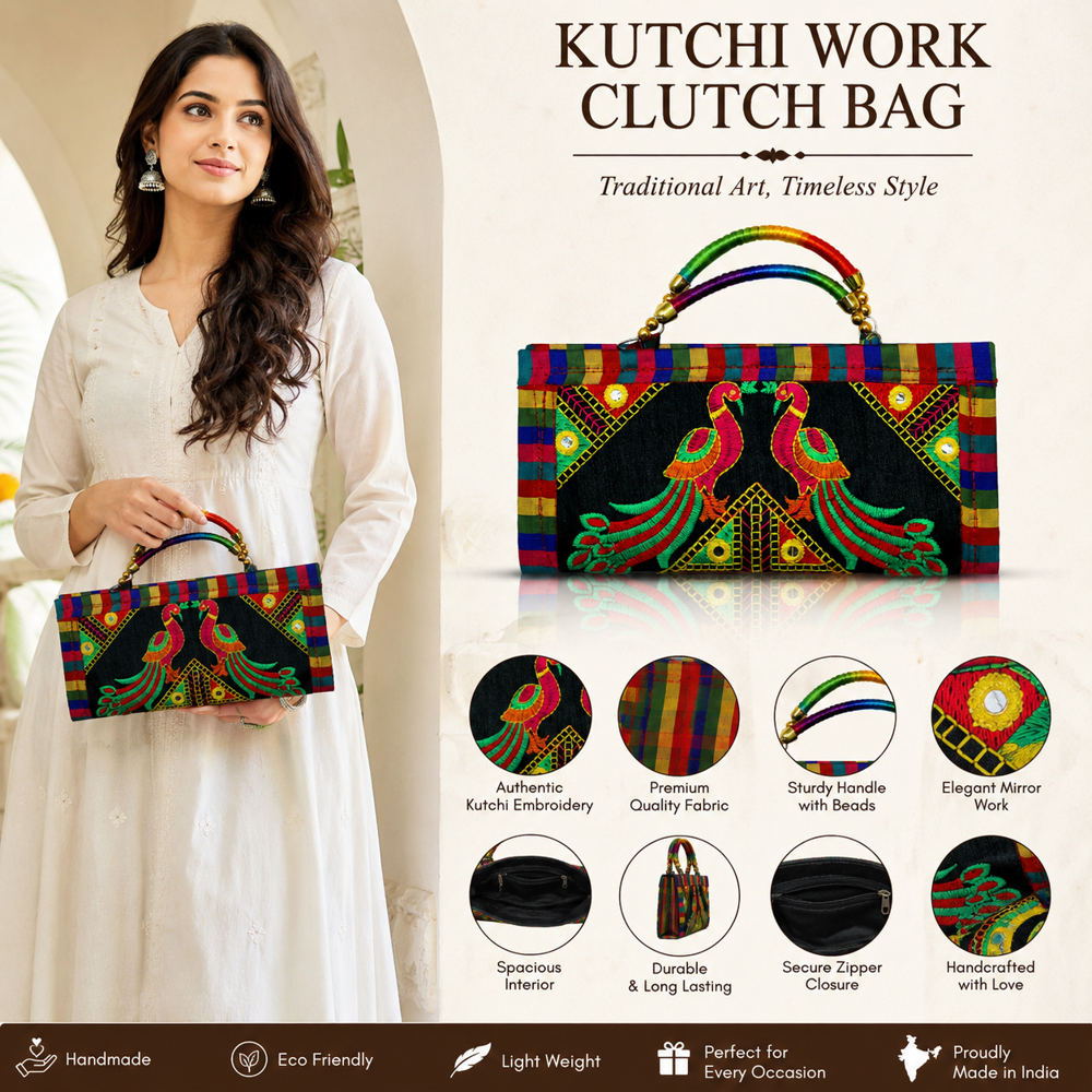 Ethnic Kutchi Work Designer Wallet  110