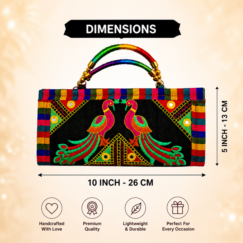 Traditional Indian Art Clutch Bag  112