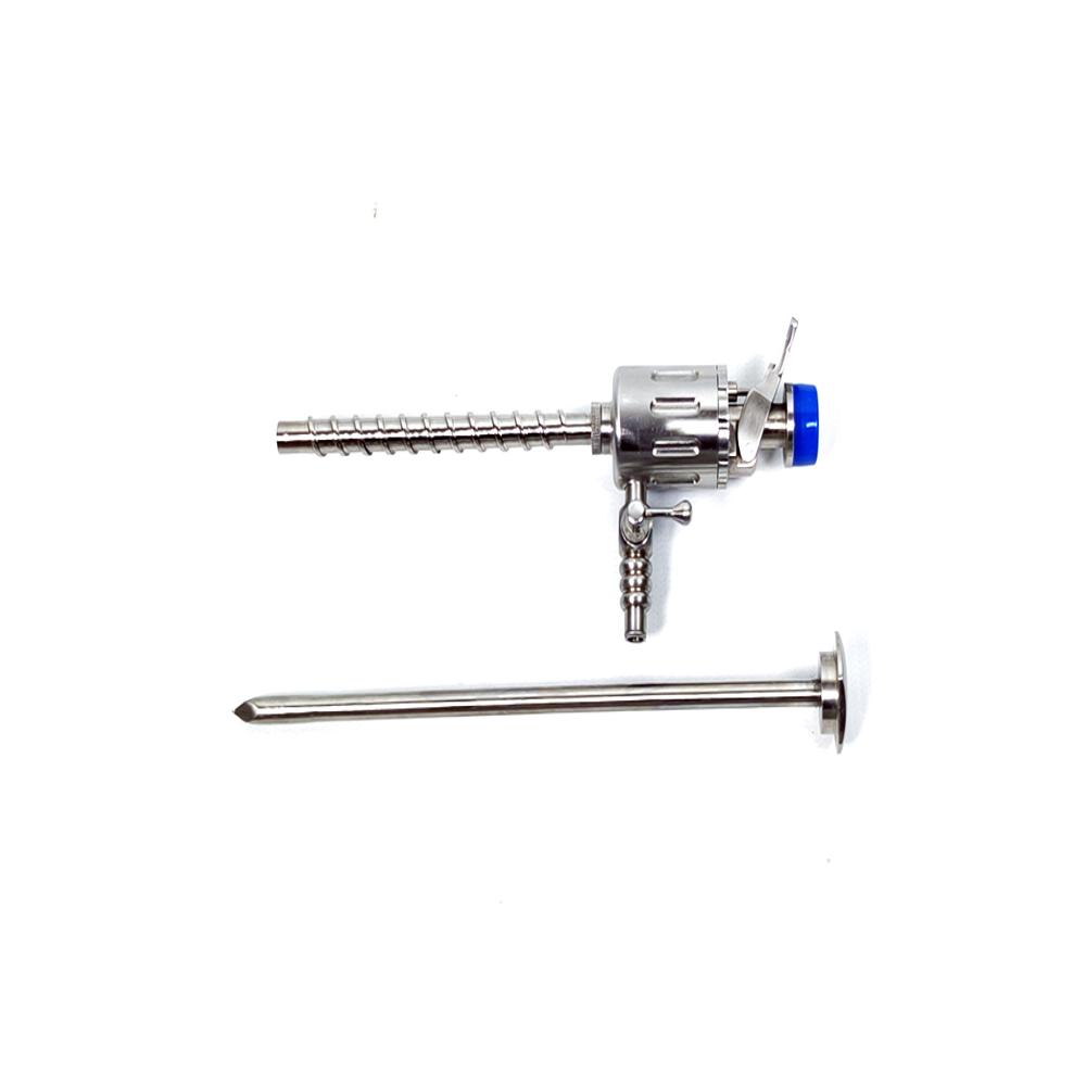 5 mm Trocar with Threaded Sleeve, Pyramidal Tip & Multifunctional Valve - FA1104T
