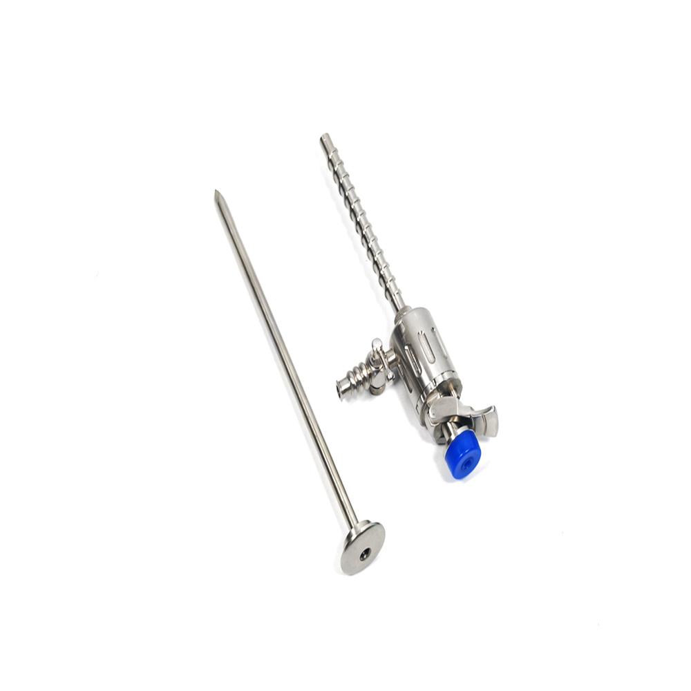5 mm Trocar with Threaded Sleeve, Pyramidal Tip & Multifunctional Valve - FA1104T