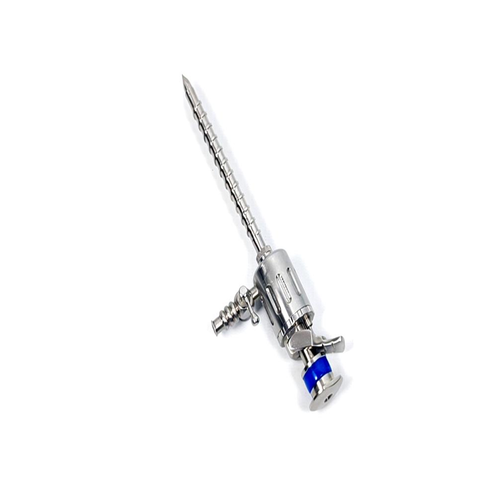 5 mm Trocar with Threaded Sleeve, Pyramidal Tip & Multifunctional Valve - FA1104T