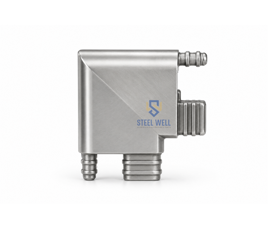 aluminium railing incline pipe fittings/aluminium railing accessories fittings/aluminium fittings supplier India