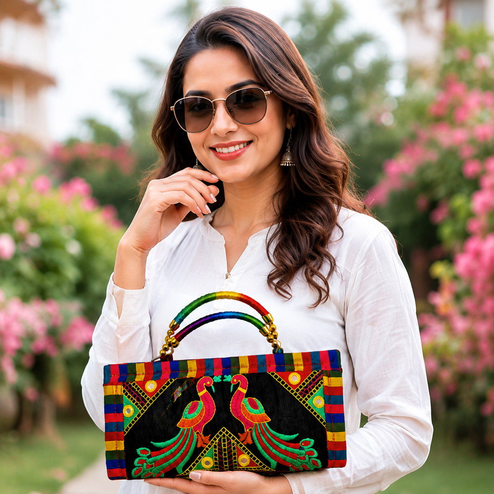 Premium Kutchi Art Party Wear Handbag  119