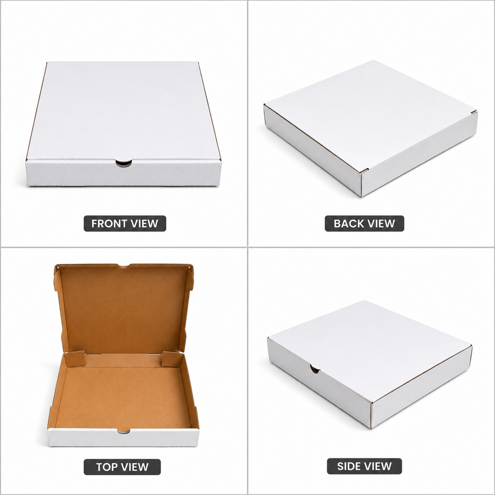 Plain Duplex Pizza Box