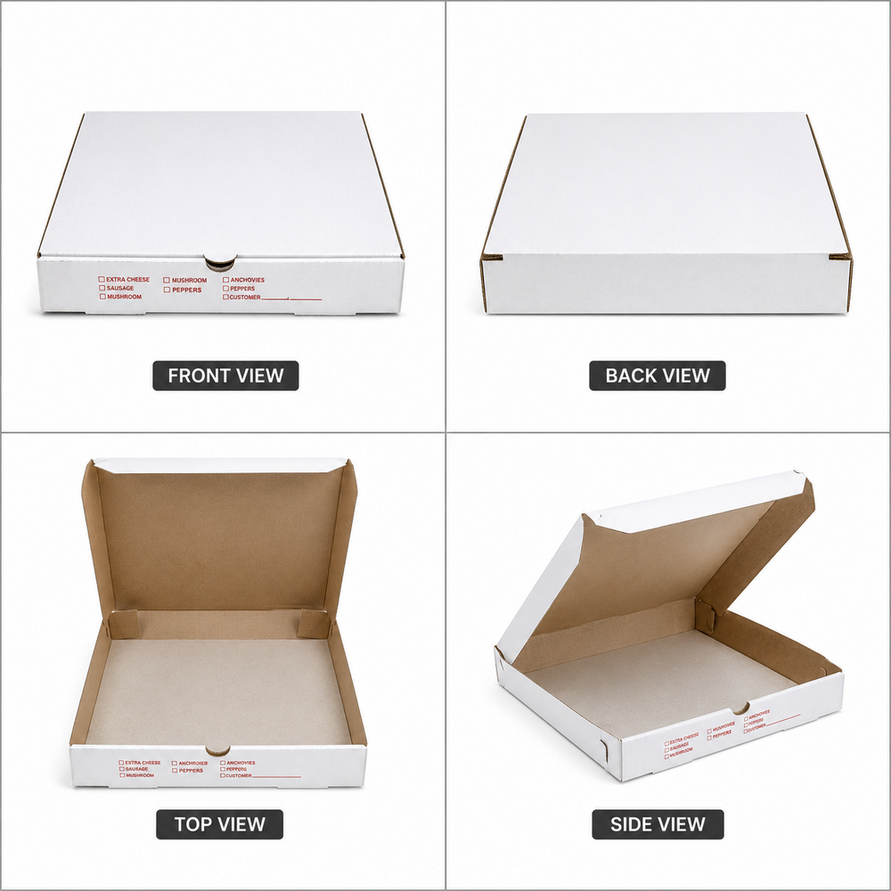 Duplex Paper Pizza Box