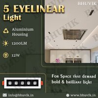5 EYE LINEAR LIGHT WHITE + BLACK