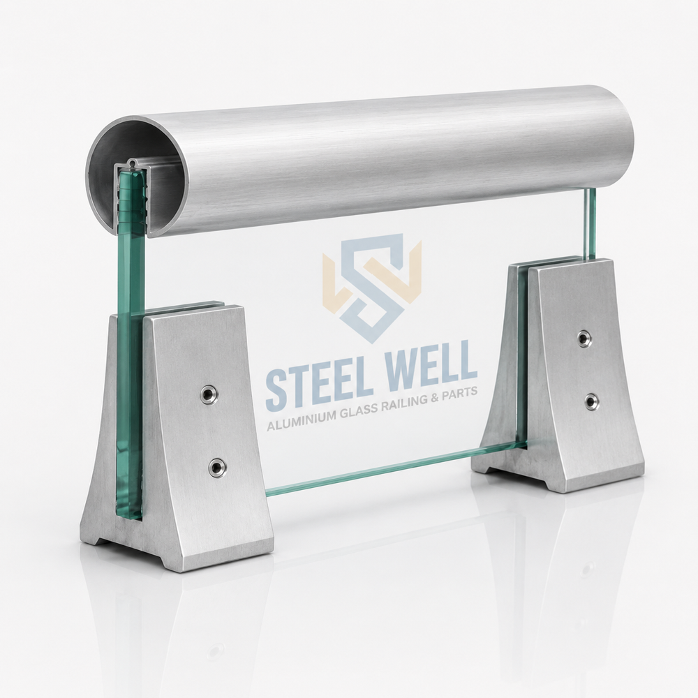 aluminium railing V bracket/bracket railing fitting/balcony railing bracket/bracket railing supplier India