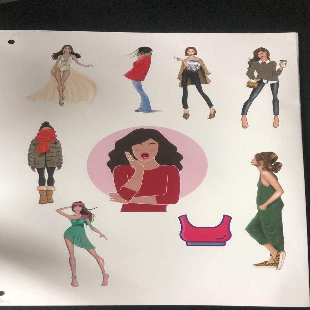 Self Adhesive Labels - Color: Multicolor (Pink