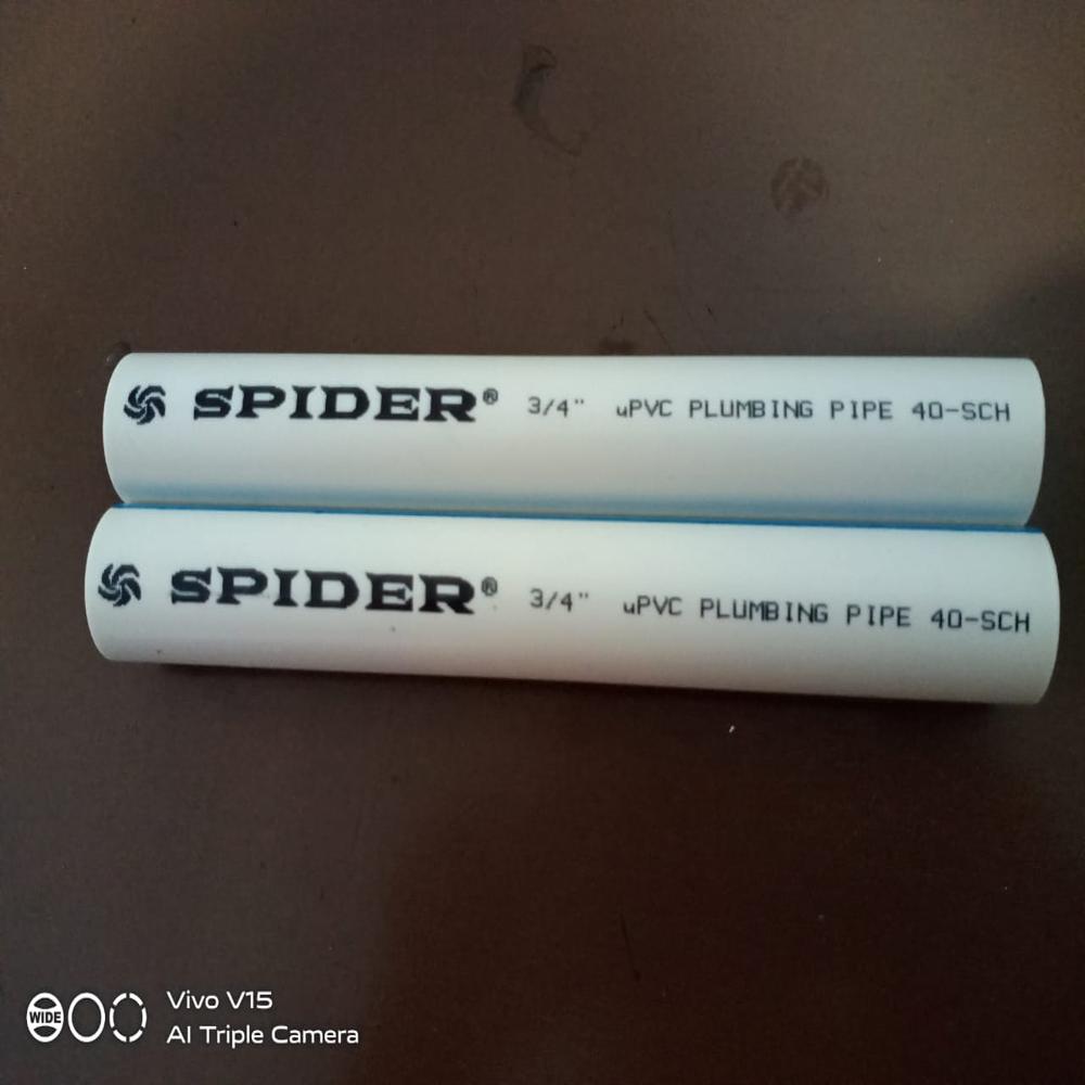 Spider Upvc Pipe 1/2 Inch - Capacity: 94 Pcs/Hr