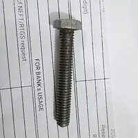 Black Metal Mild Steel Bolt