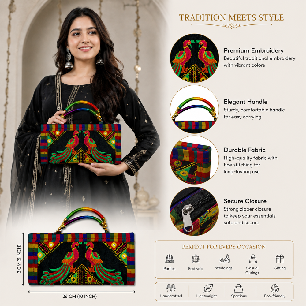 Fashionable Gujarati Handcrafted Clutch  124