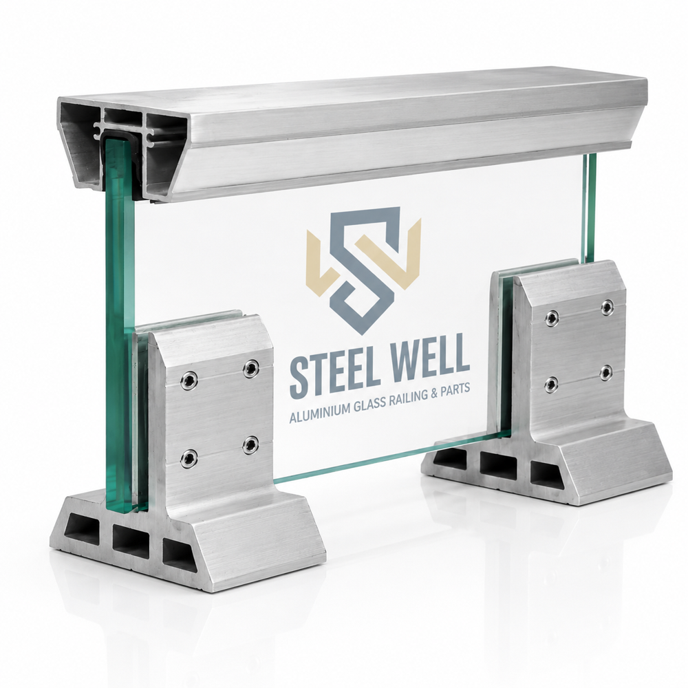 Aluminium Railing T Bracket - Custom Sizes, Silver, Anodized Finish, Corrosion Resistant, Load Up To 300 Kg