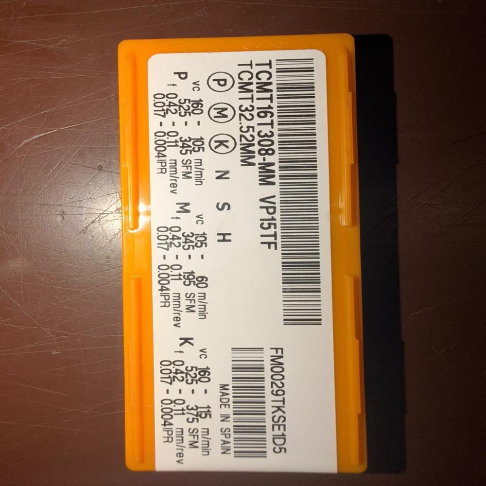 TCMT16T308-MM VP15TF Carbide Turning Insert 