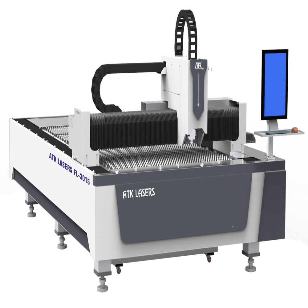 Laser Metal Cutting Machine - Fiber Laser 1530w | Cnc Control, Semi-automatic, Cuts Up To 12mm Steel, High Precision, Open Body Design