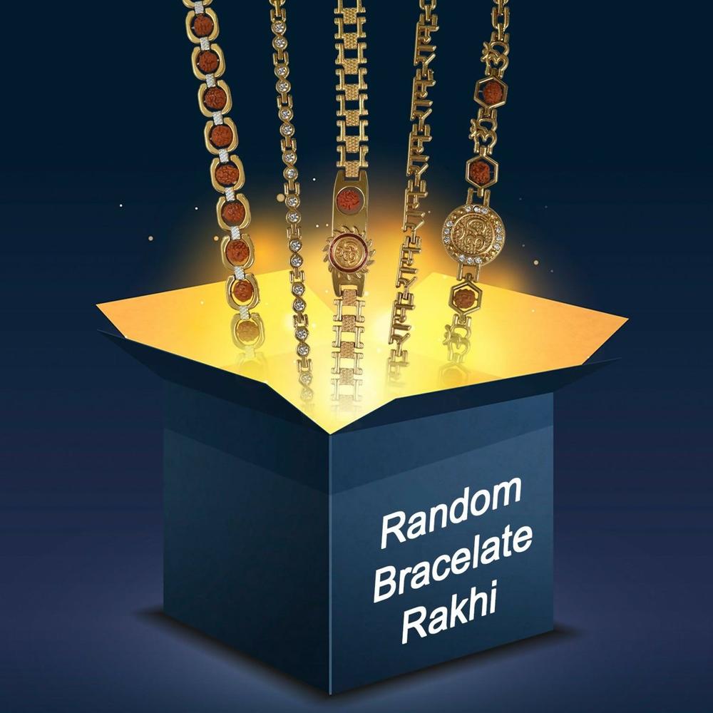 Bracelet Rakhi For Brother - Surprise Mix Design Gift - Application: Multipurpose Use