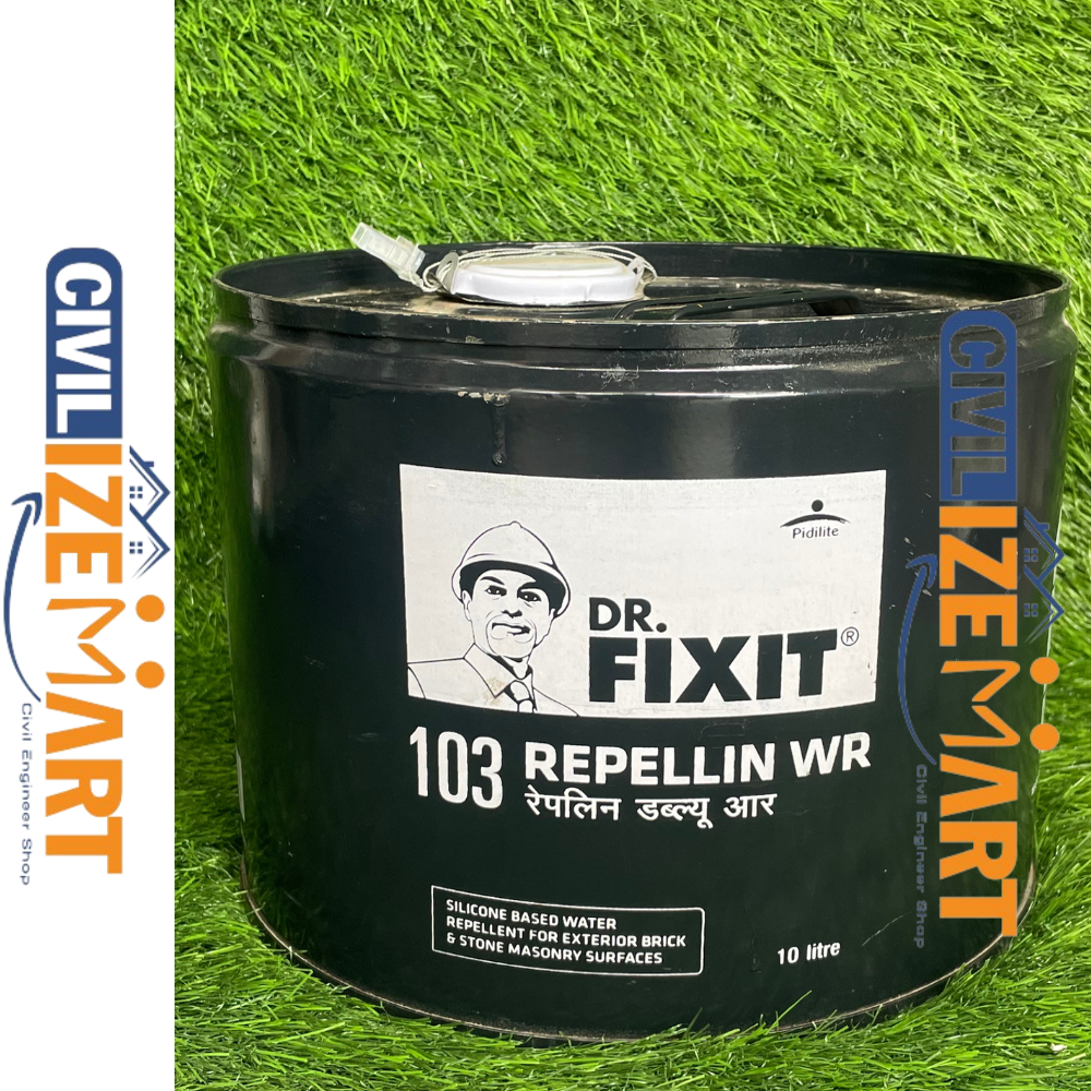 Dr Fixit Repellin Wr(10L) Waterproof Coating - Application: Exterior Brickwork