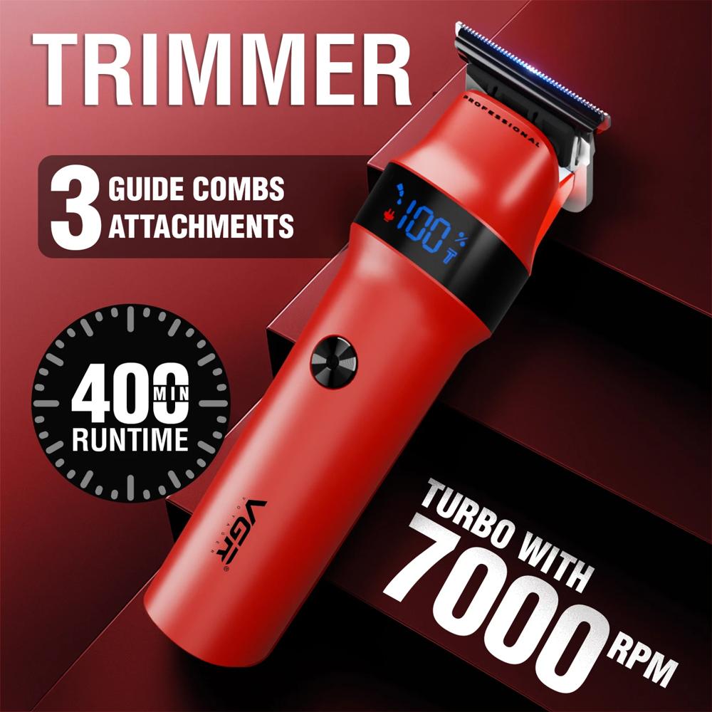 VGR Rosso Rechargeable Trimmer