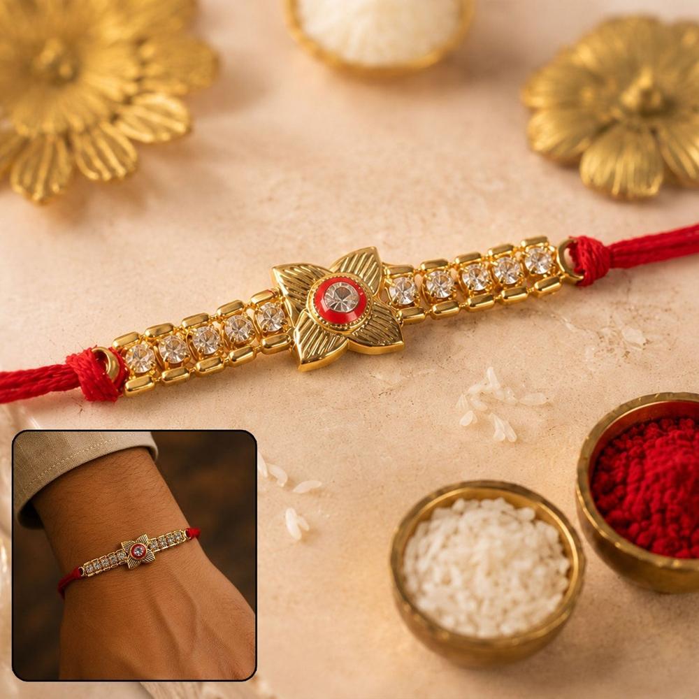 Elegant Rakhi - Stylish Designer Gift for Brother on Raksha Bandhan