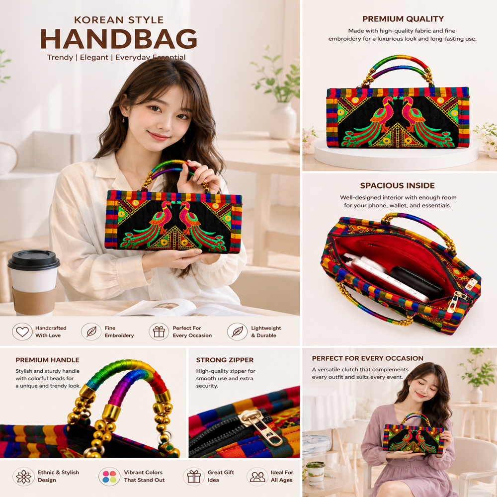 Handmade Kutchi Craft Purse with Handle  143
