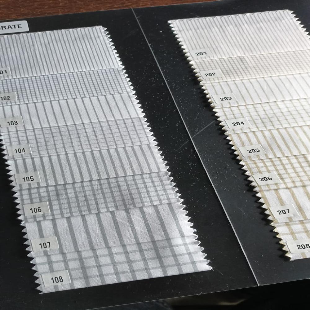 CORPORATE POLYCOTTON CHECKS & STRIPES FABRIC 58