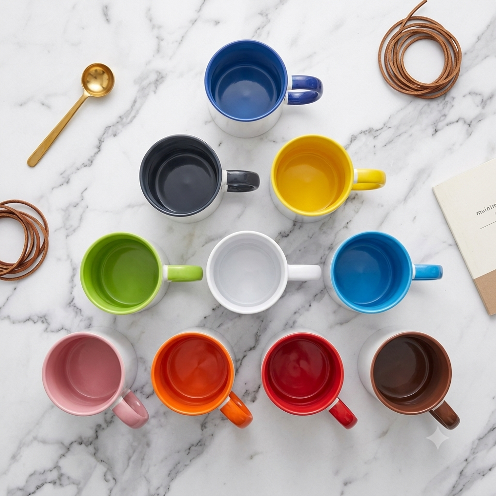 3 Tone Mug - Capacity: 350 Ml Milliliter (Ml)