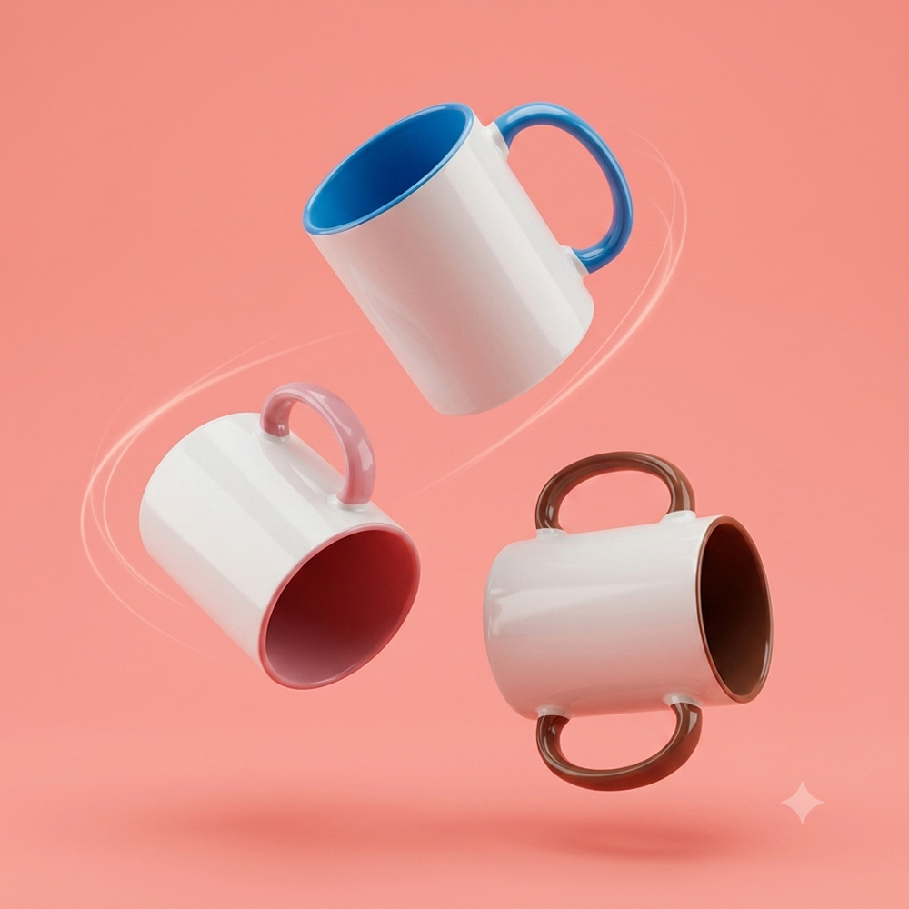 3 Tone Mug - Capacity: 350 Ml Milliliter (Ml)