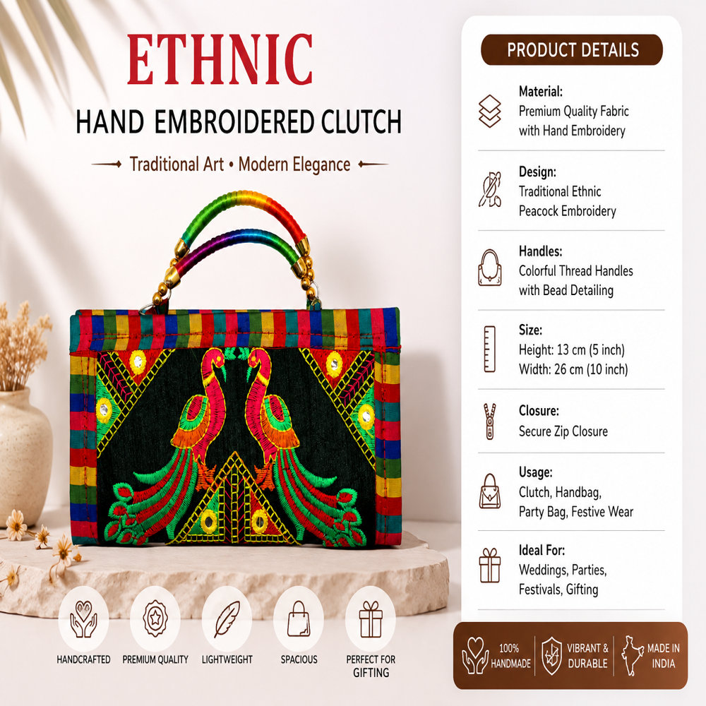 Designer Ethnic Embroidered Wallet  149