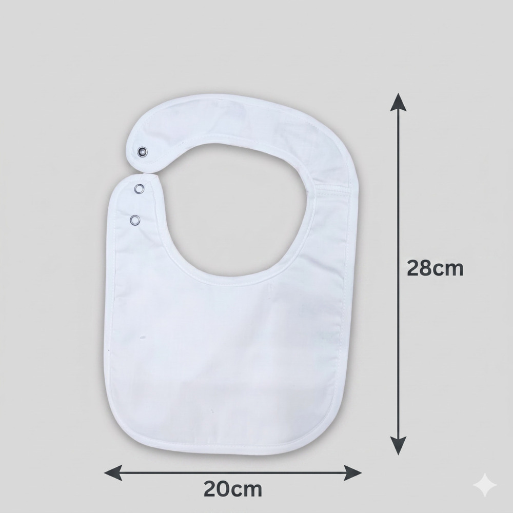 Carrot Bunny Muslin Baby Bib