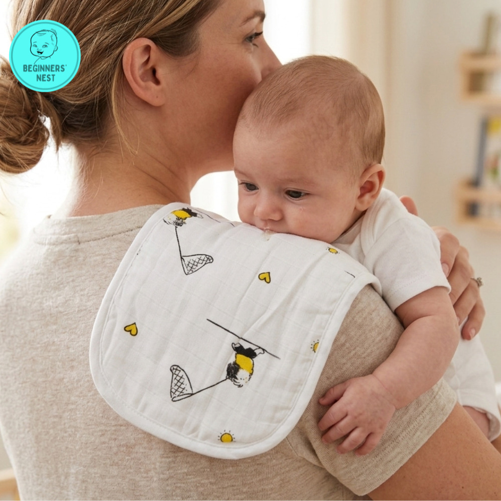 Playful Kid Muslin Burp Cloth