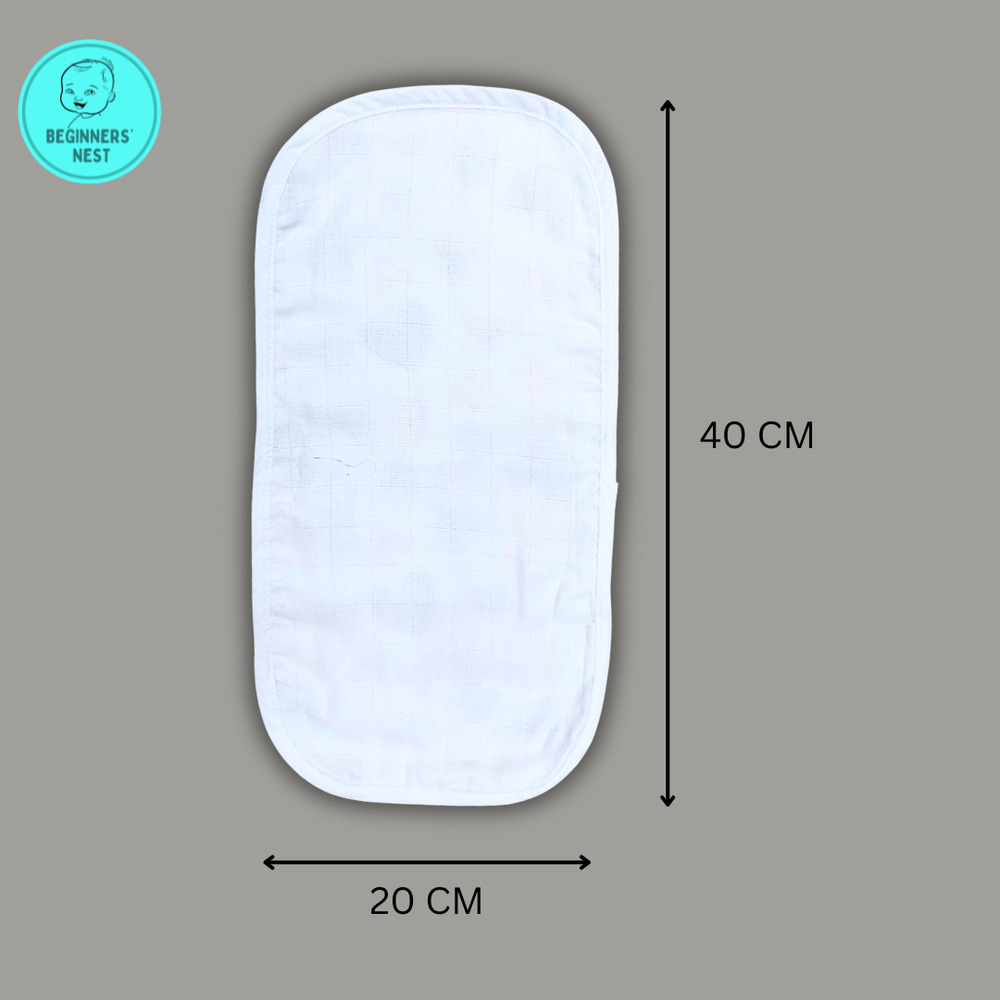 Heart Muslin Burp Cloth