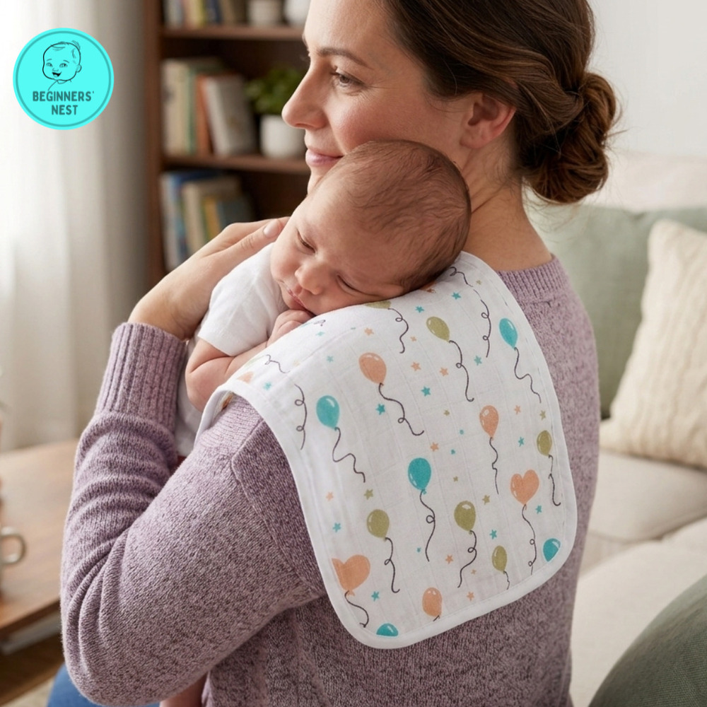Balloon Muslin Burp Cloth