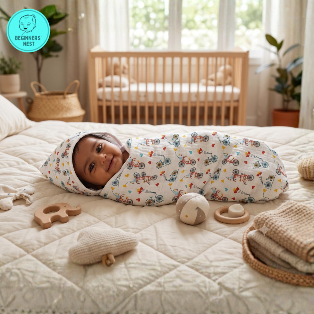 Muslin Baby Hooded Towel