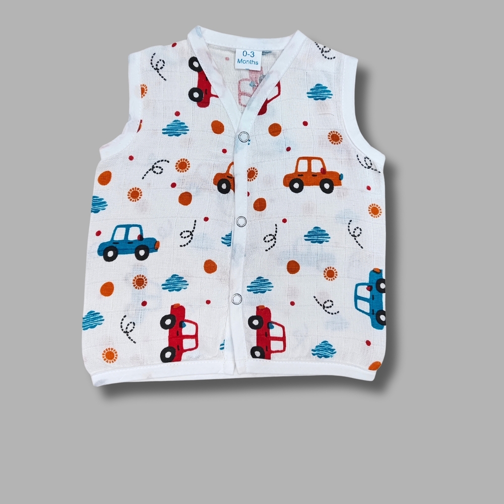 Cars Muslin Babywear Jabla