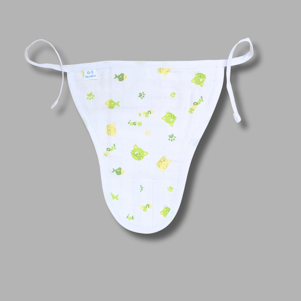Meow Muslin Babywear Nappy