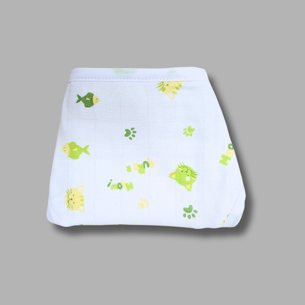 Meow Muslin Babywear Nappy