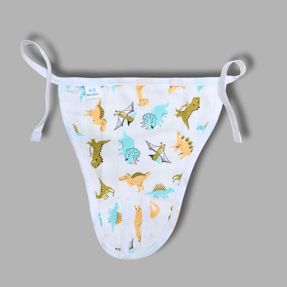 Dino Muslin Babywear Nappy