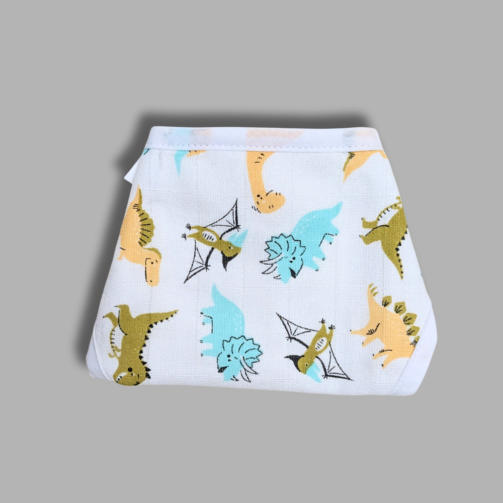 Dino Muslin Babywear Nappy