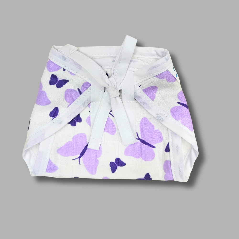 Butterfly Muslin Babywear Nappy