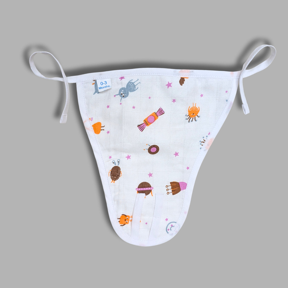 Alien Buddies Muslin Babywear Nappy