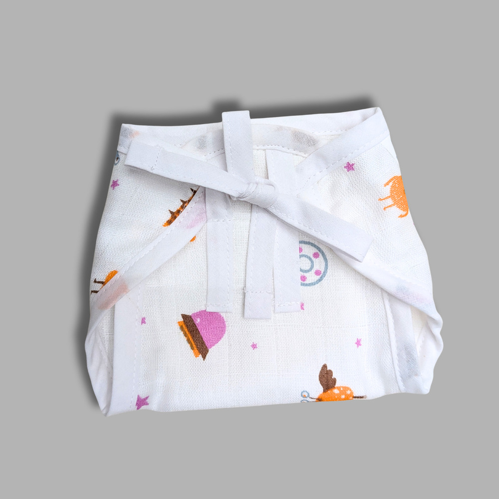 Alien Buddies Muslin Babywear Nappy