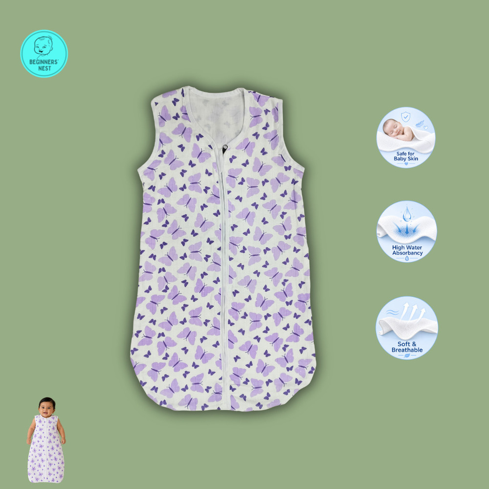 Butterfly Muslin Sleeping Bag