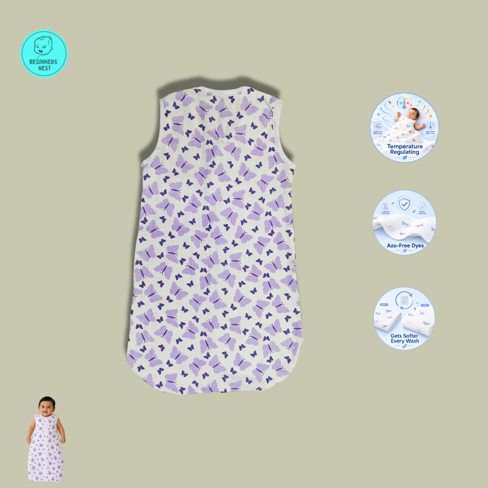 Butterfly Muslin Sleeping Bag