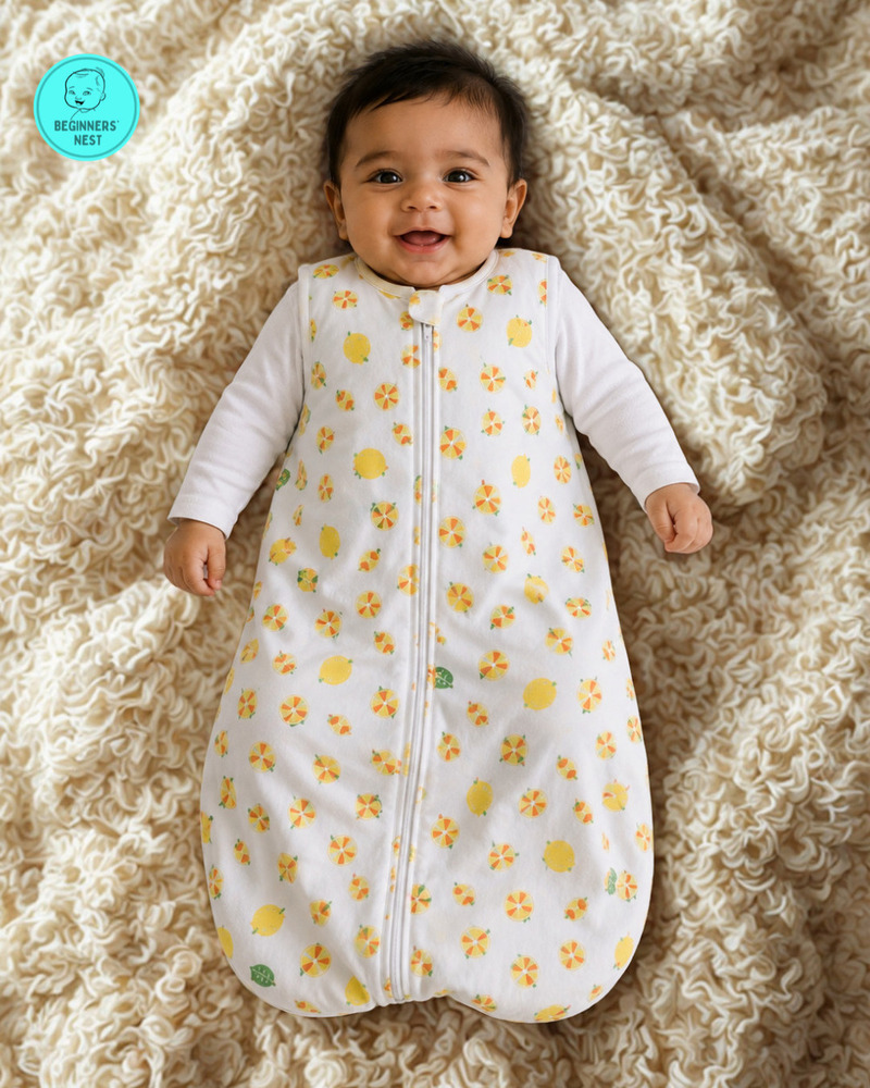 Yellow Lemon Muslin Sleeping Bag